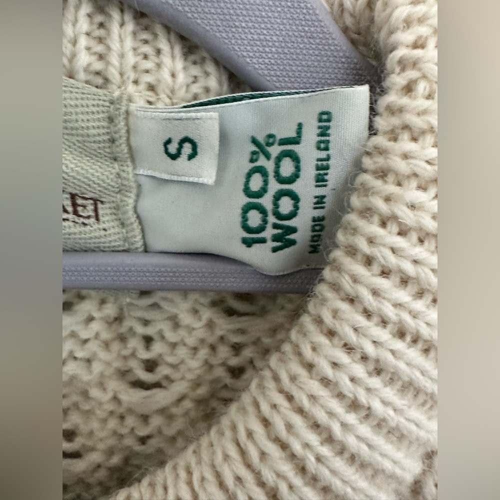 Aran Sweater Market Men’s White Lightweight - Picture 7 of 10